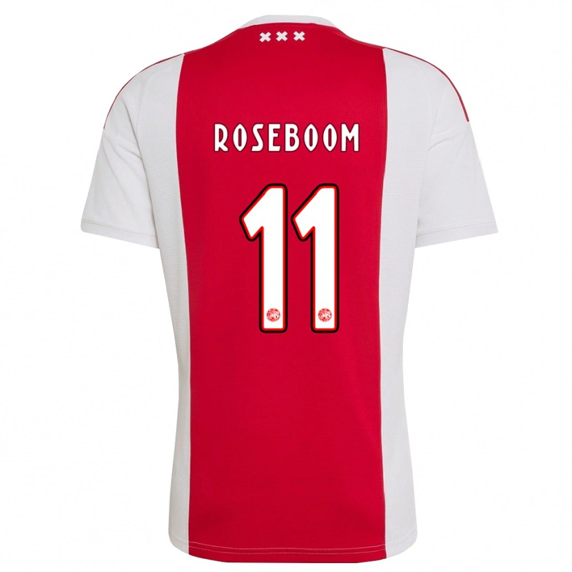 Danxen Heren Youri Roseboom #11 Rood Wit Geel Thuisshirt Thuistenue 2026/27 T-Shirt