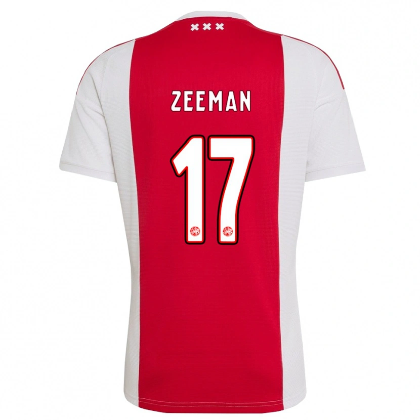 Danxen Heren Kelly Zeeman #17 Rood Wit Geel Thuisshirt Thuistenue 2026/27 T-Shirt