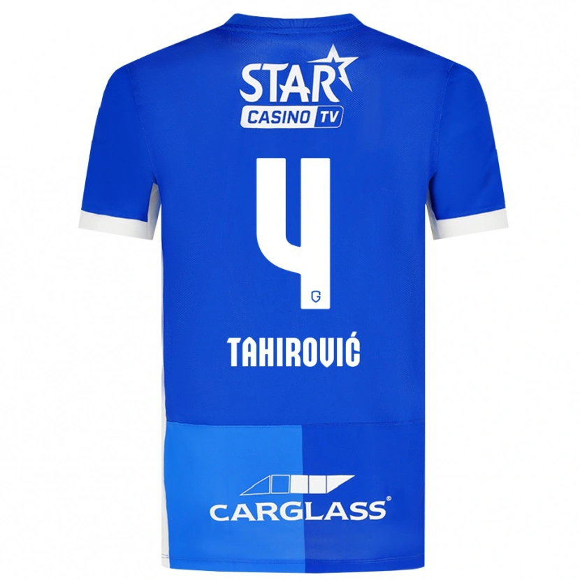 Danxen Heren Benjamin Tahirovic #4 Mediumblauw Koninklijkblauw Wit Thuisshirt Thuistenue 2026/27 T-Shirt