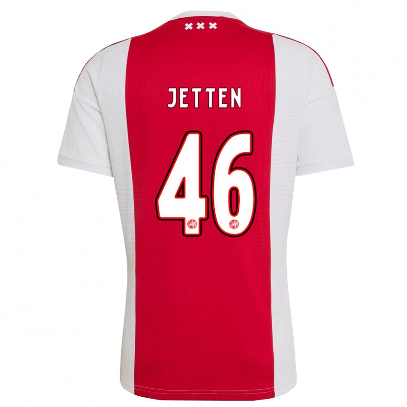 Danxen Heren Lucas Jetten #46 Rood Wit Geel Thuisshirt Thuistenue 2026/27 T-Shirt