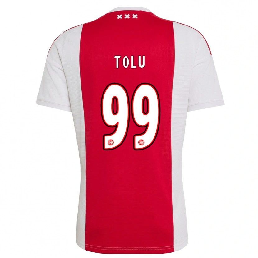 Danxen Heren Tolu Arokodare #99 Rood Wit Geel Thuisshirt Thuistenue 2026/27 T-Shirt
