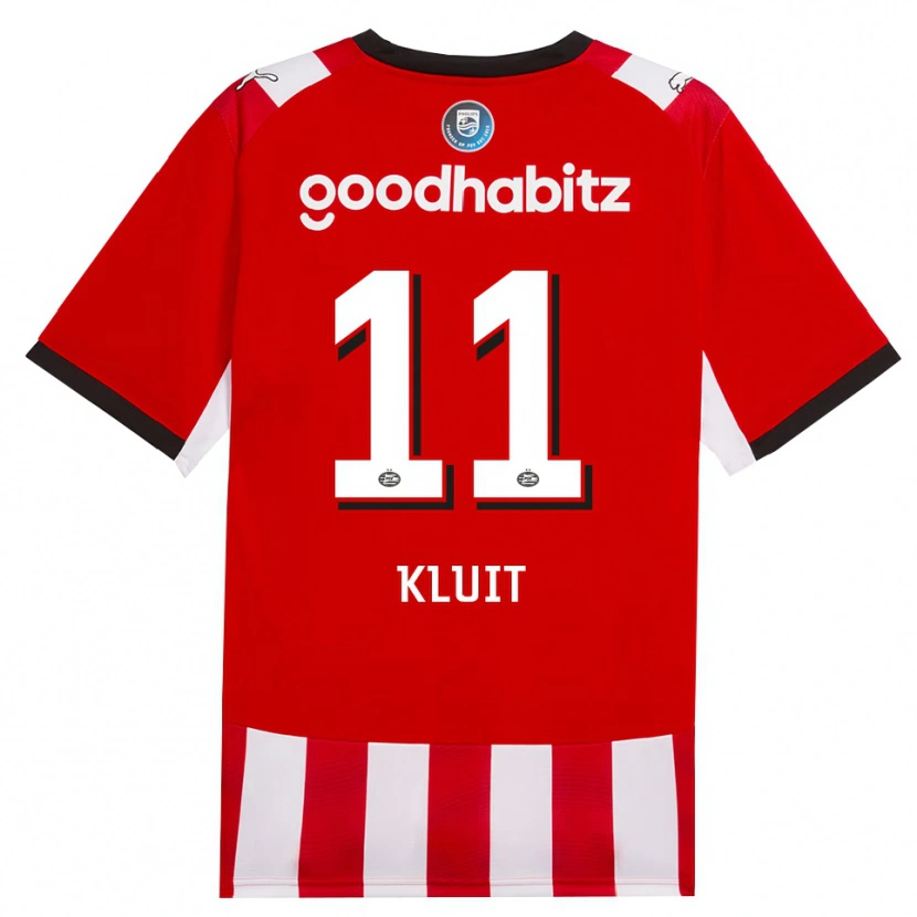 Danxen Heren Fabio Kluit #11 Rood Wit Zwart Thuisshirt Thuistenue 2026/27 T-Shirt