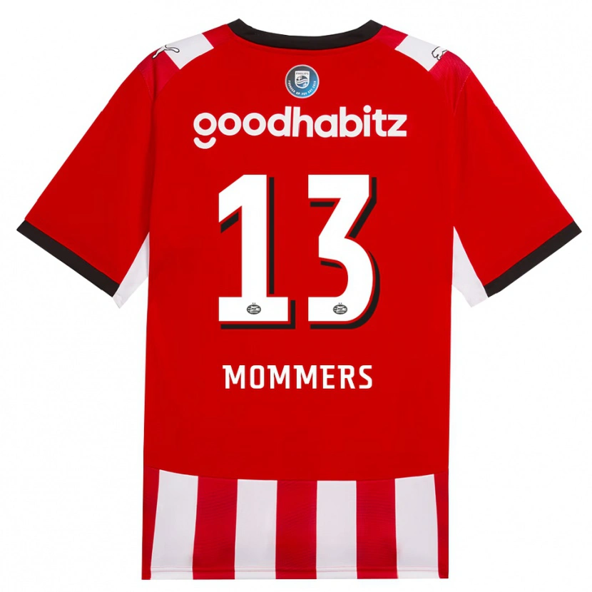 Danxen Heren Ryan Mommers #13 Rood Wit Zwart Thuisshirt Thuistenue 2026/27 T-Shirt