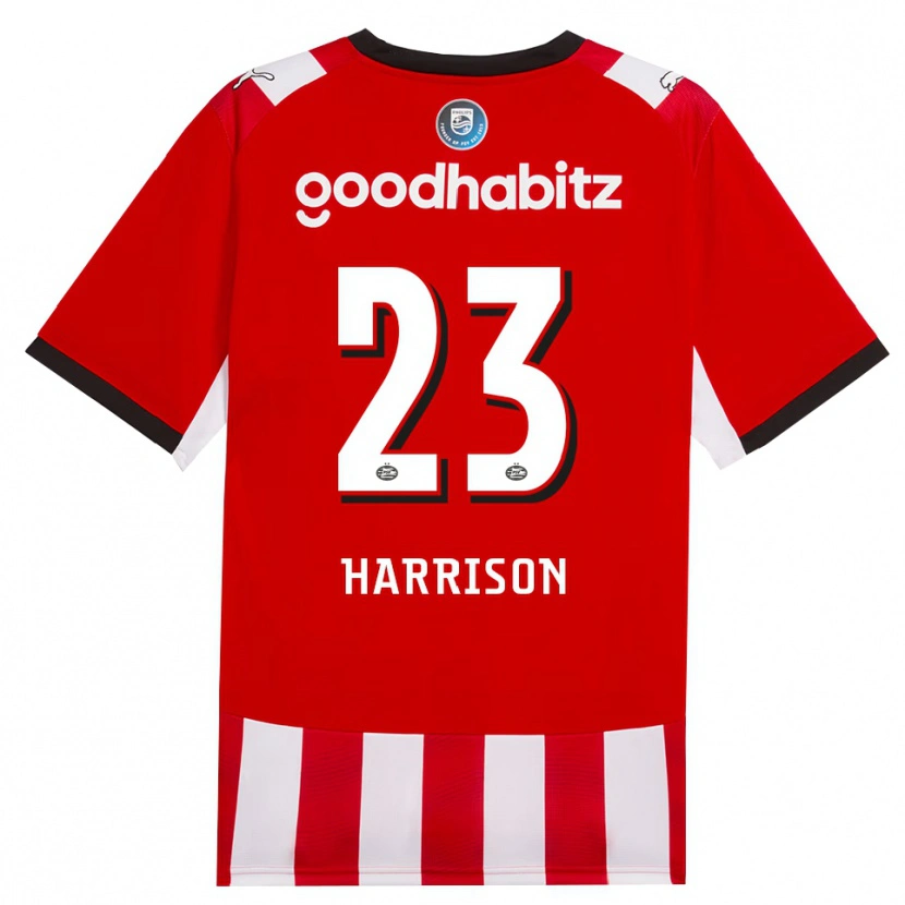 Danxen Heren Amy Harrison #23 Rood Wit Zwart Thuisshirt Thuistenue 2026/27 T-Shirt