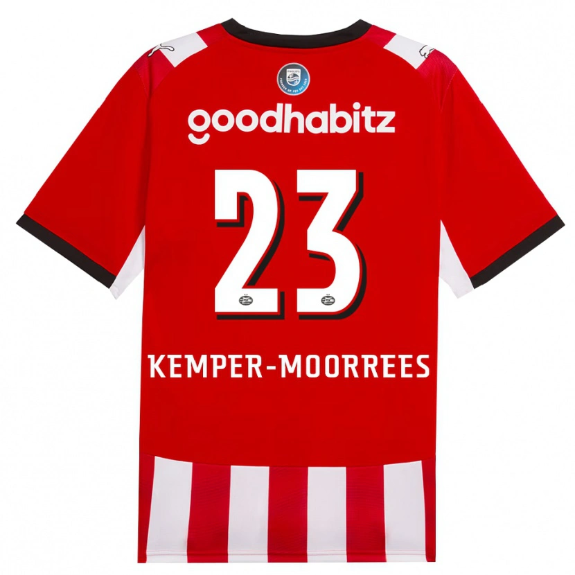 Danxen Heren Myrthe Kemper-Moorrees #23 Rood Wit Zwart Thuisshirt Thuistenue 2026/27 T-Shirt