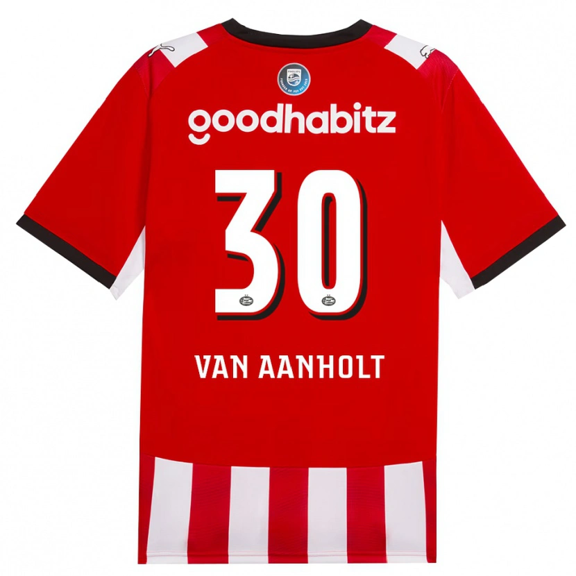 Danxen Heren Patrick Van Aanholt #30 Rood Wit Zwart Thuisshirt Thuistenue 2026/27 T-Shirt