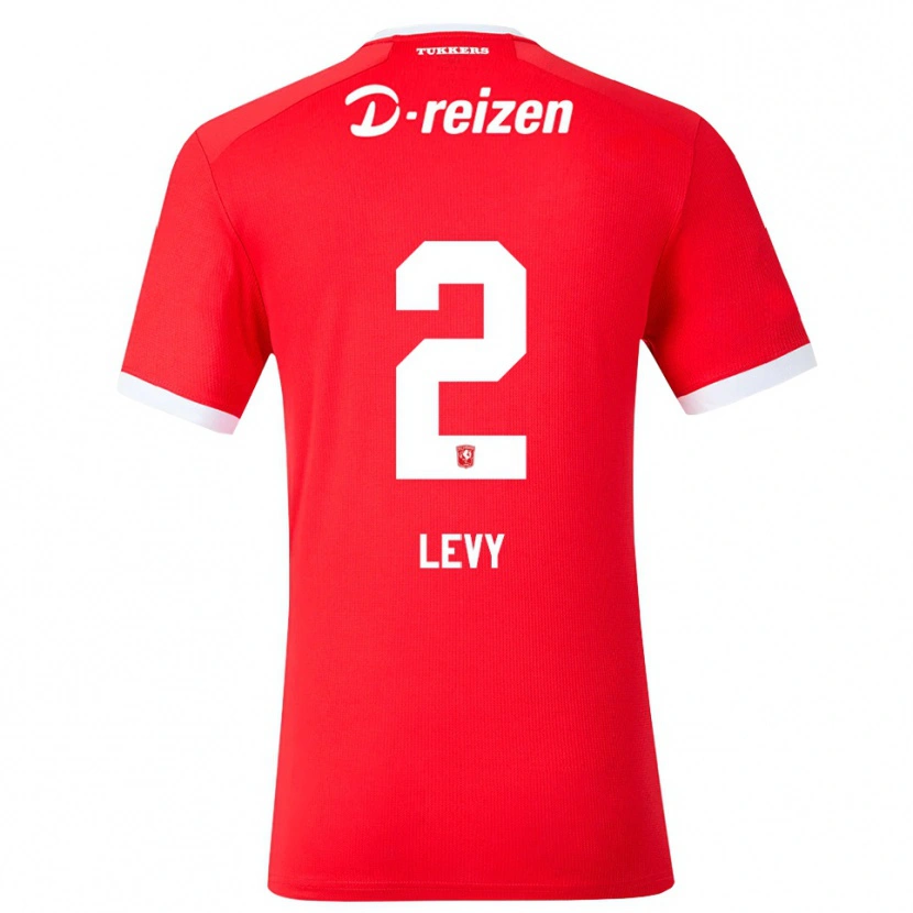 Danxen Heren Ofek Levy #2 Rood Wit Thuisshirt Thuistenue 2026/27 T-Shirt