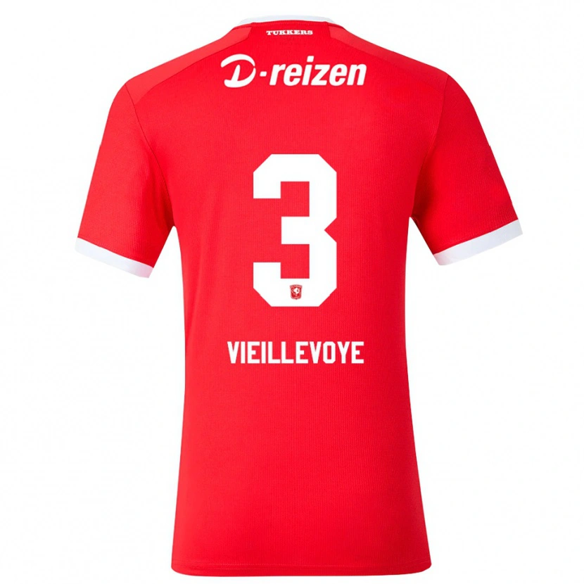 Danxen Heren Luka Vieillevoye #3 Rood Wit Thuisshirt Thuistenue 2026/27 T-Shirt