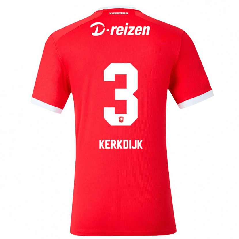 Danxen Heren Jesper Kerkdijk #3 Rood Wit Thuisshirt Thuistenue 2026/27 T-Shirt