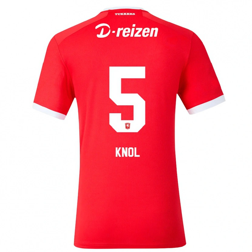 Danxen Heren Anna Knol #5 Rood Wit Thuisshirt Thuistenue 2026/27 T-Shirt