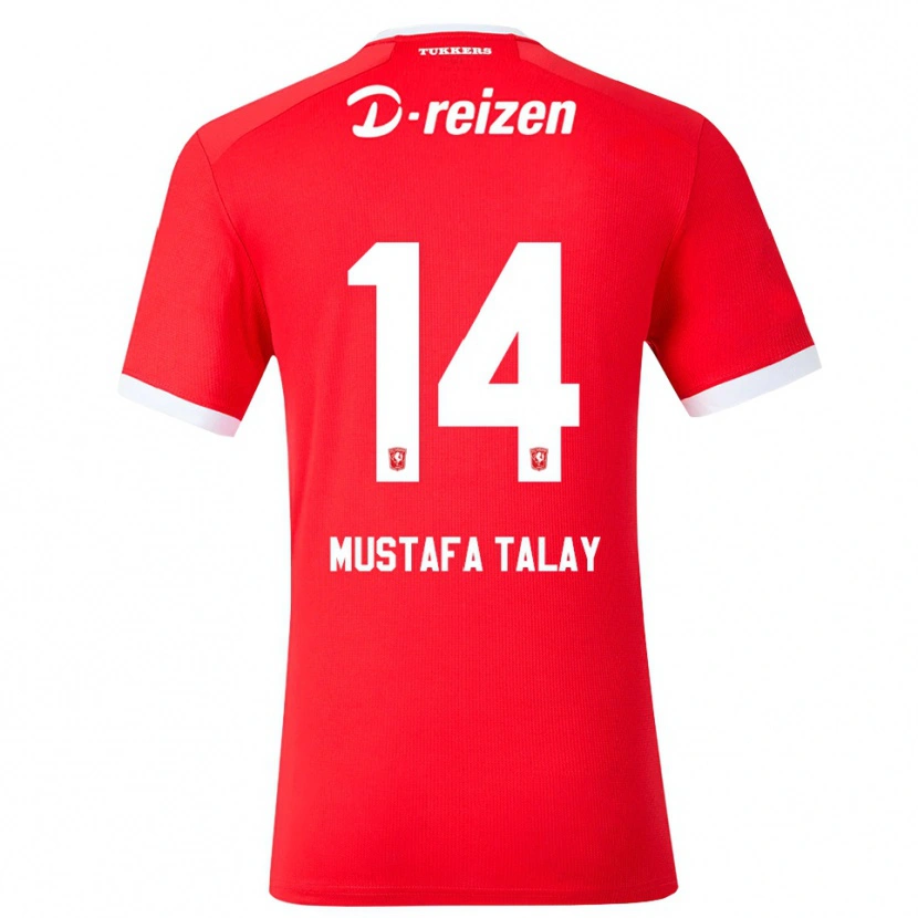 Danxen Heren Kaan Mustafa Talay #14 Rood Wit Thuisshirt Thuistenue 2026/27 T-Shirt