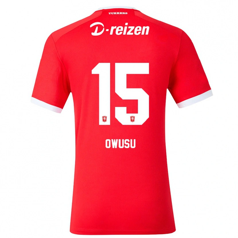 Danxen Heren Emmanuel Owusu #15 Rood Wit Thuisshirt Thuistenue 2026/27 T-Shirt