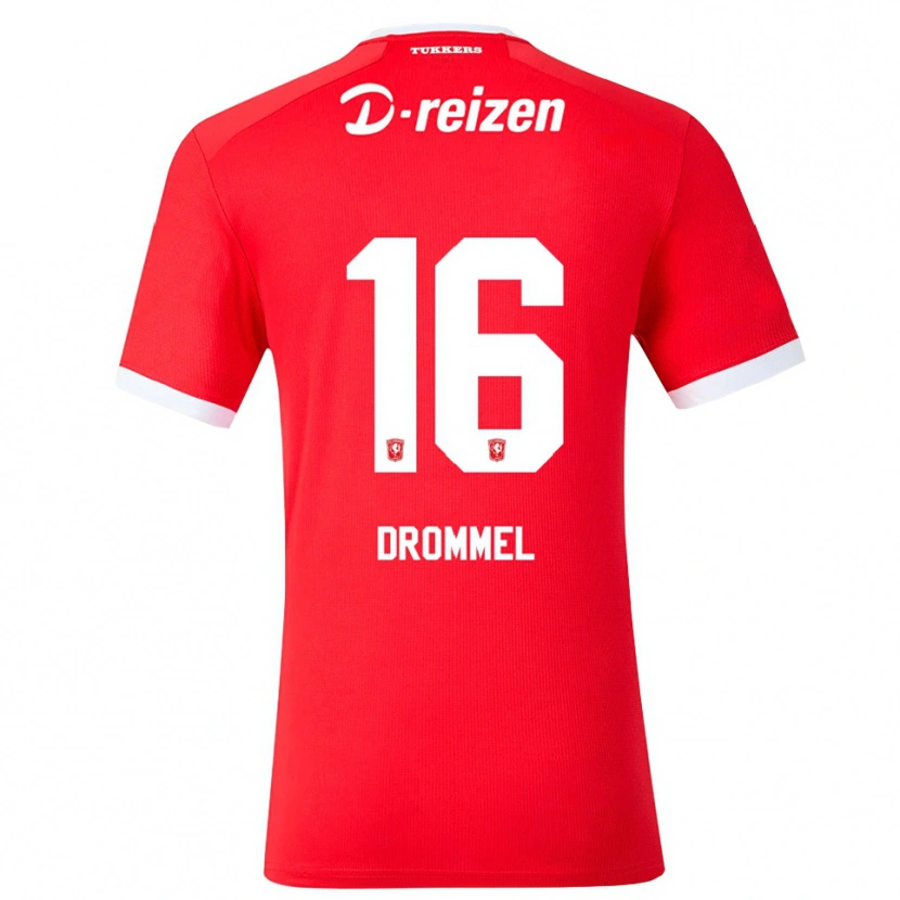 Danxen Heren Joël Drommel #16 Rood Wit Thuisshirt Thuistenue 2026/27 T-Shirt