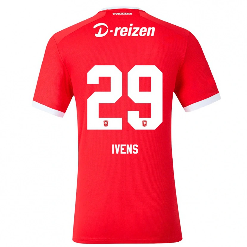 Danxen Heren Rose Ivens #29 Rood Wit Thuisshirt Thuistenue 2026/27 T-Shirt