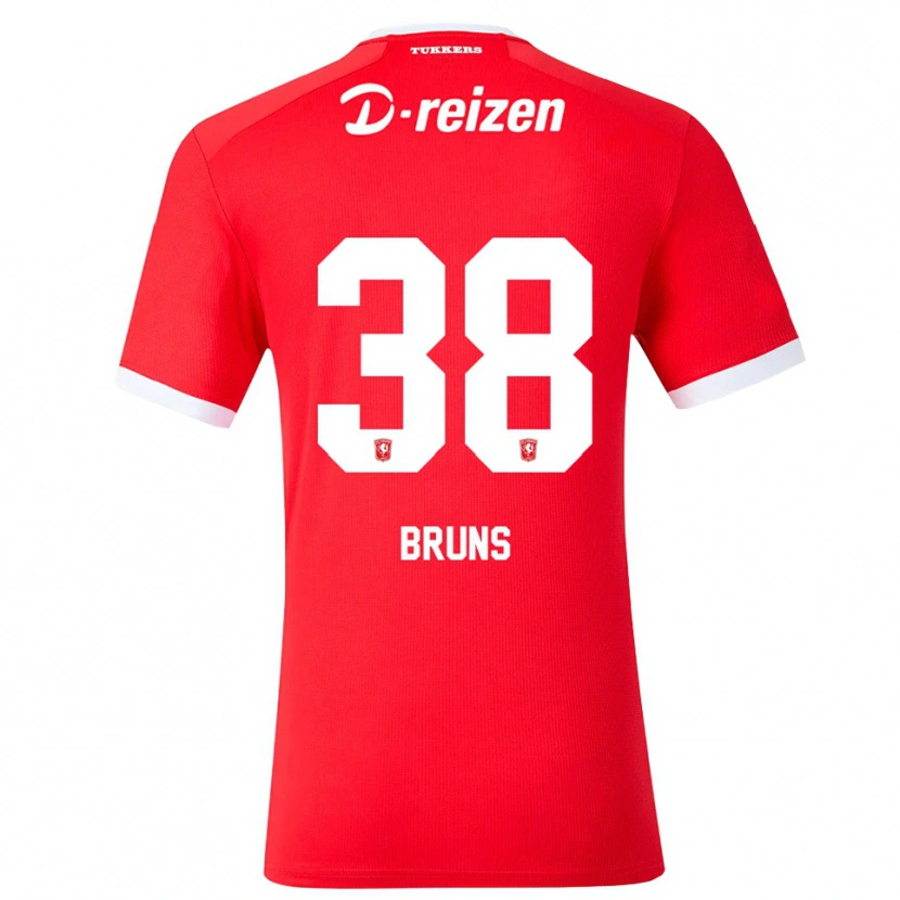 Danxen Heren Max Bruns #38 Rood Wit Thuisshirt Thuistenue 2026/27 T-Shirt