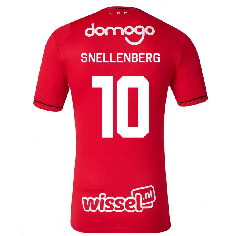 Danxen Heren Maxime Snellenberg #10 Rood Wit Zwart Thuisshirt Thuistenue 2026/27 T-Shirt
