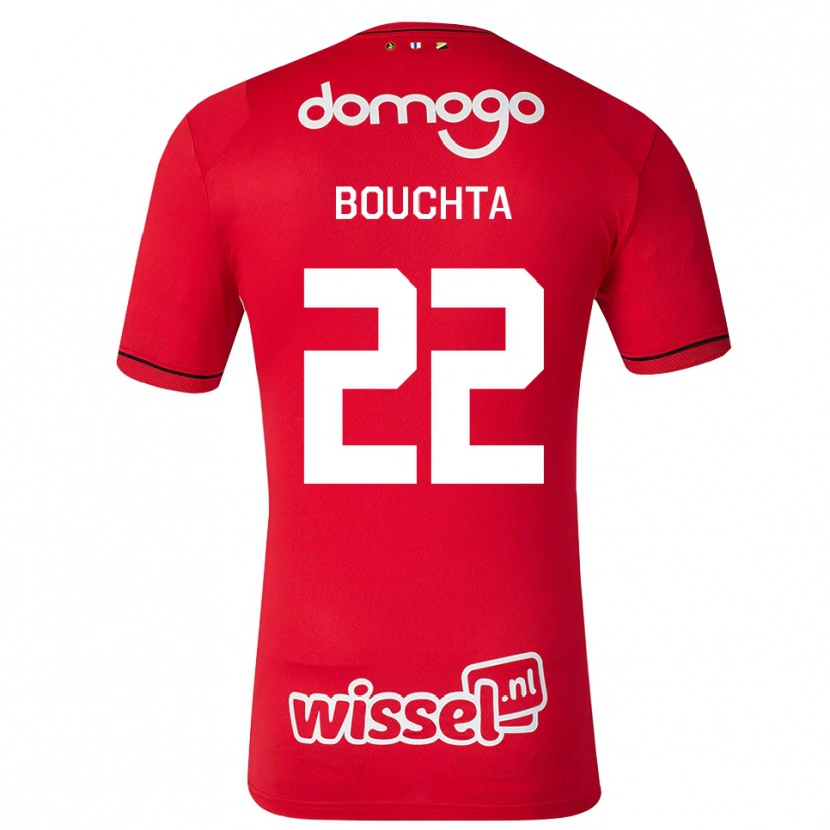 Danxen Heren Dani Bouchta #22 Rood Wit Zwart Thuisshirt Thuistenue 2026/27 T-Shirt