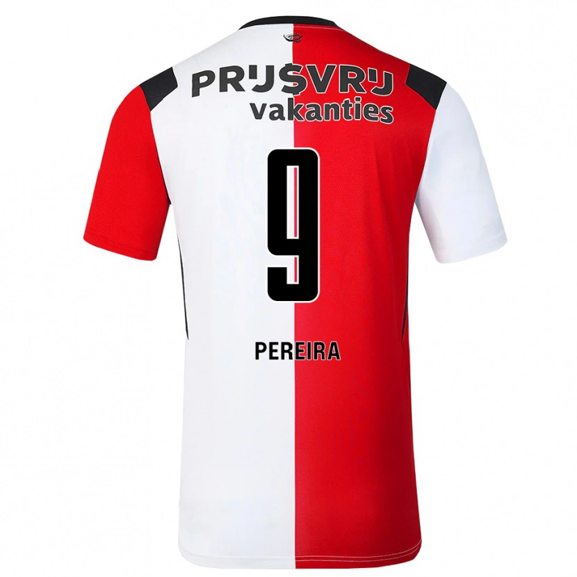 Danxen Heren Danilo Pereira #9 Rood Wit Zwart Thuisshirt Thuistenue 2026/27 T-Shirt