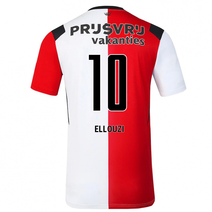 Danxen Heren Sabrine Ellouzi #10 Rood Wit Zwart Thuisshirt Thuistenue 2026/27 T-Shirt