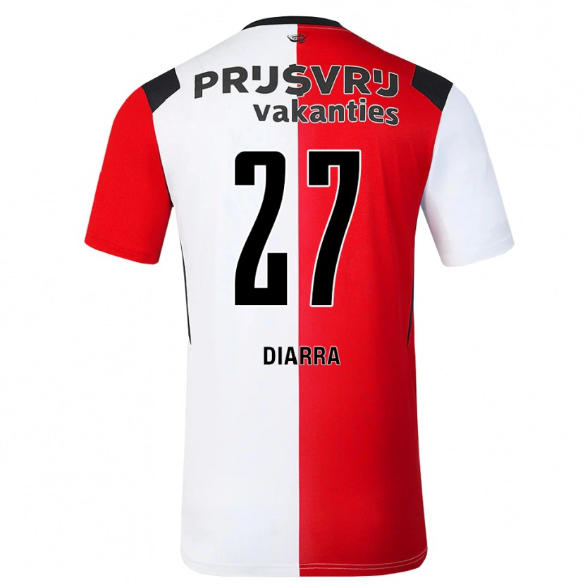 Danxen Heren Gaoussou Diarra #27 Rood Wit Zwart Thuisshirt Thuistenue 2026/27 T-Shirt