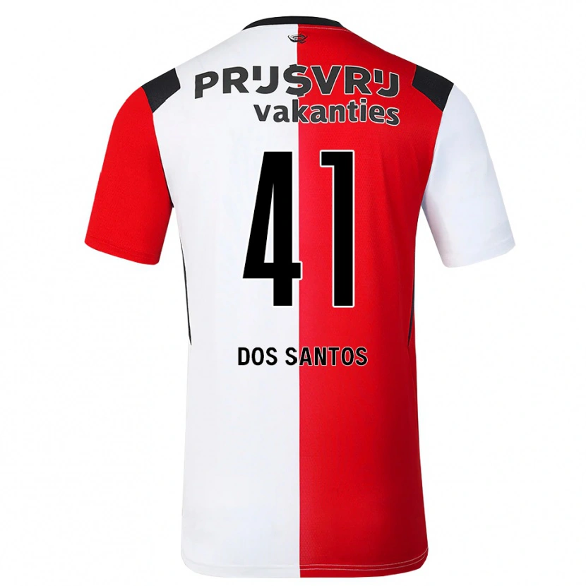 Danxen Heren Giuliany Ben-David Dos Santos #41 Rood Wit Zwart Thuisshirt Thuistenue 2026/27 T-Shirt
