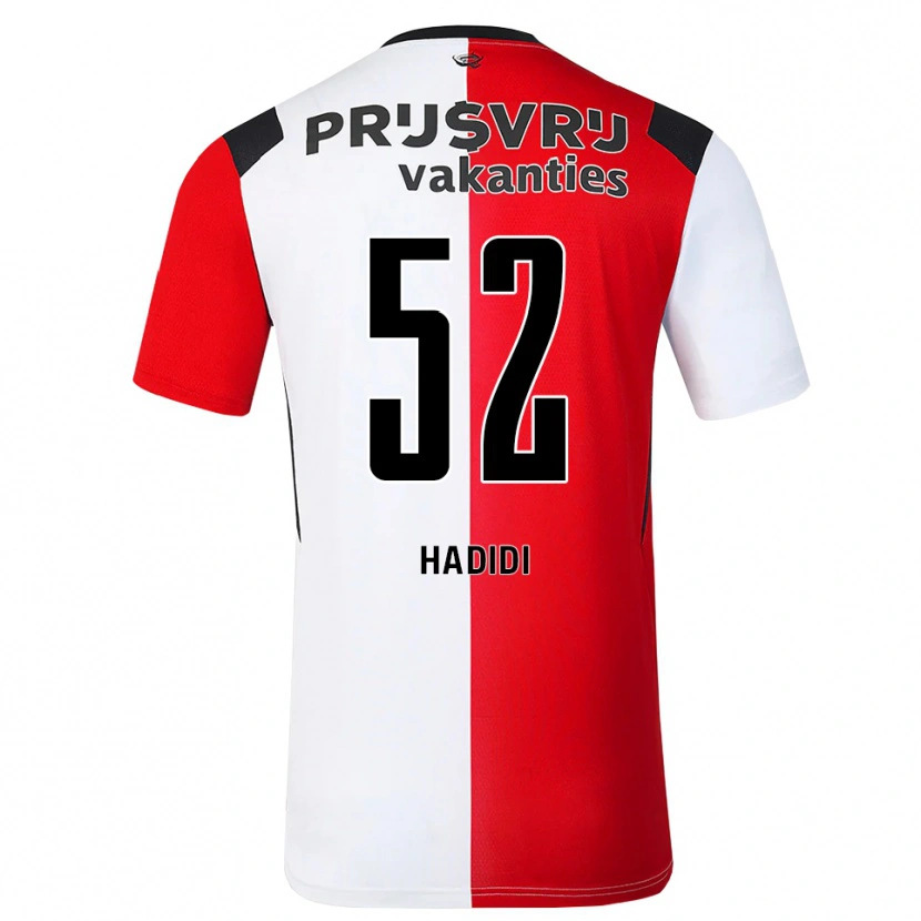 Danxen Heren Ilian Hadidi #52 Rood Wit Zwart Thuisshirt Thuistenue 2026/27 T-Shirt