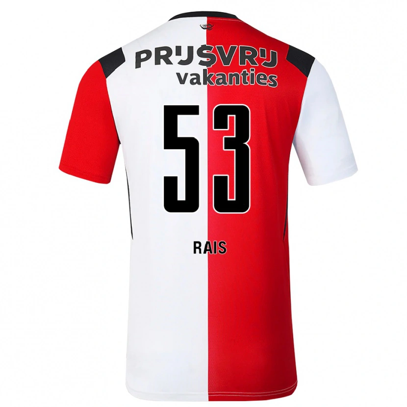 Danxen Heren Amir Rais #53 Rood Wit Zwart Thuisshirt Thuistenue 2026/27 T-Shirt