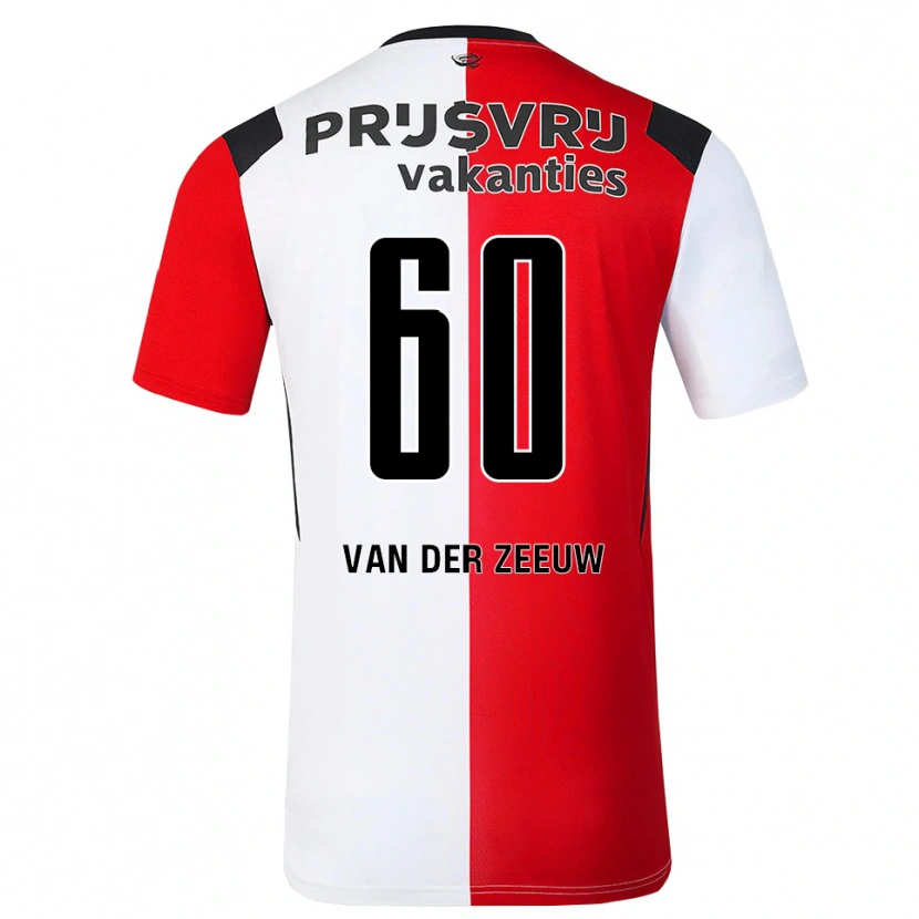 Danxen Heren Twan Van Der Zeeuw #60 Rood Wit Zwart Thuisshirt Thuistenue 2026/27 T-Shirt