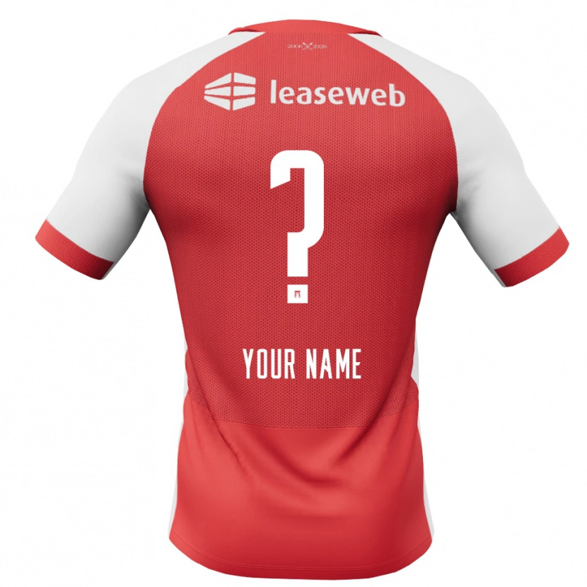 Danxen Heren Uw Naam #0 Rood Wit Zwart Thuisshirt Thuistenue 2026/27 T-Shirt