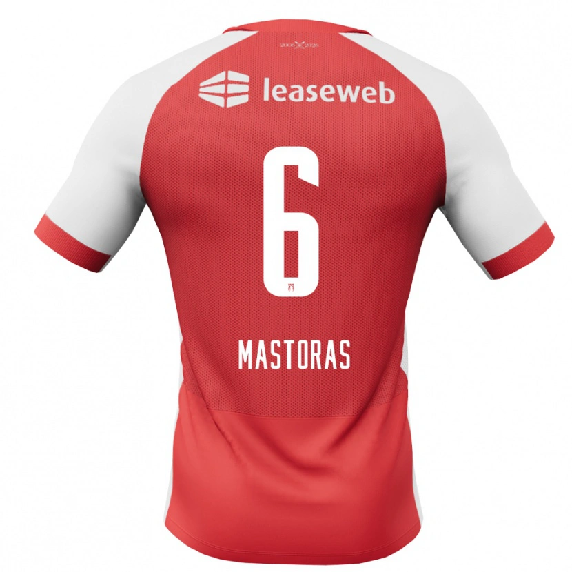 Danxen Heren Enoch Mastoras #6 Rood Wit Zwart Thuisshirt Thuistenue 2026/27 T-Shirt