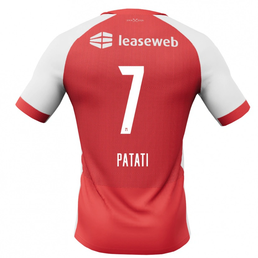 Danxen Heren Weslley Patati #7 Rood Wit Zwart Thuisshirt Thuistenue 2026/27 T-Shirt