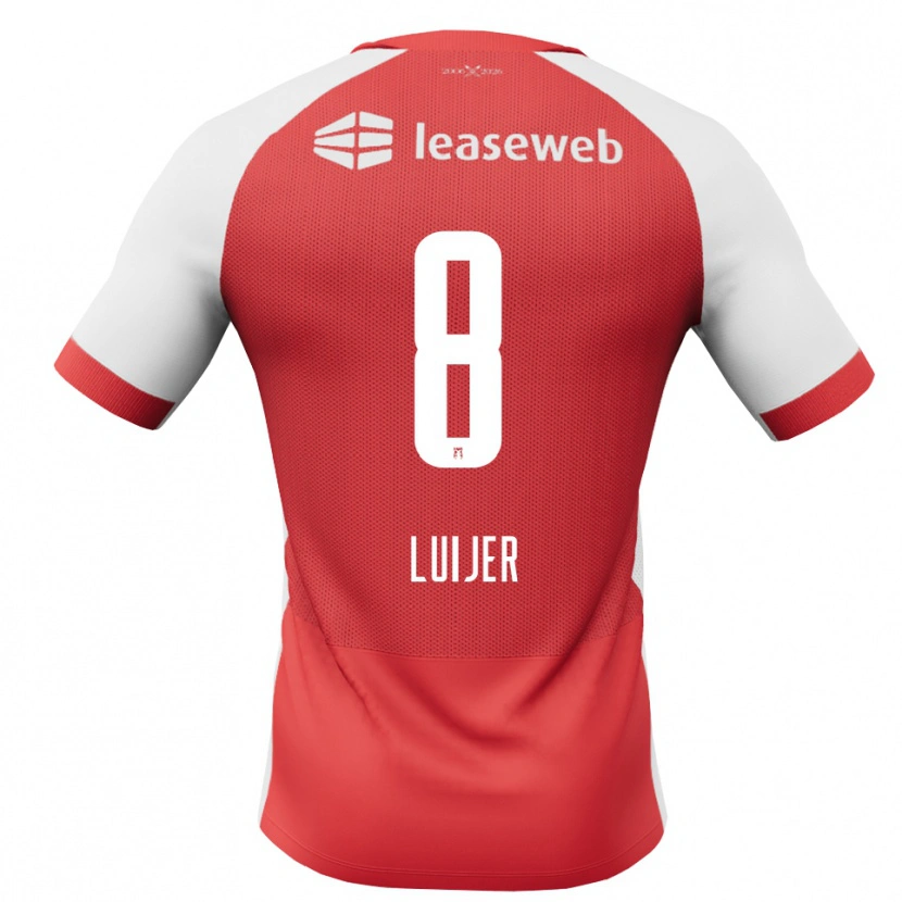Danxen Heren Rick Luijer #8 Rood Wit Zwart Thuisshirt Thuistenue 2026/27 T-Shirt