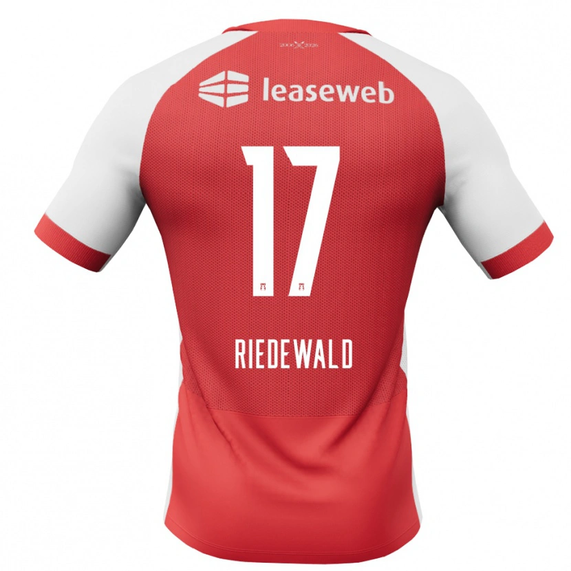 Danxen Heren Kenzo Riedewald #17 Rood Wit Zwart Thuisshirt Thuistenue 2026/27 T-Shirt