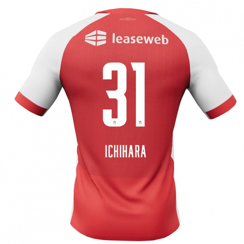 Danxen Heren Rion Ichihara #31 Rood Wit Zwart Thuisshirt Thuistenue 2026/27 T-Shirt