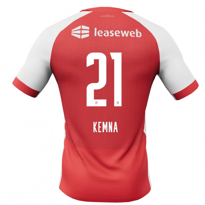 Danxen Heren Ties Kemna #21 Rood Wit Zwart Thuisshirt Thuistenue 2026/27 T-Shirt
