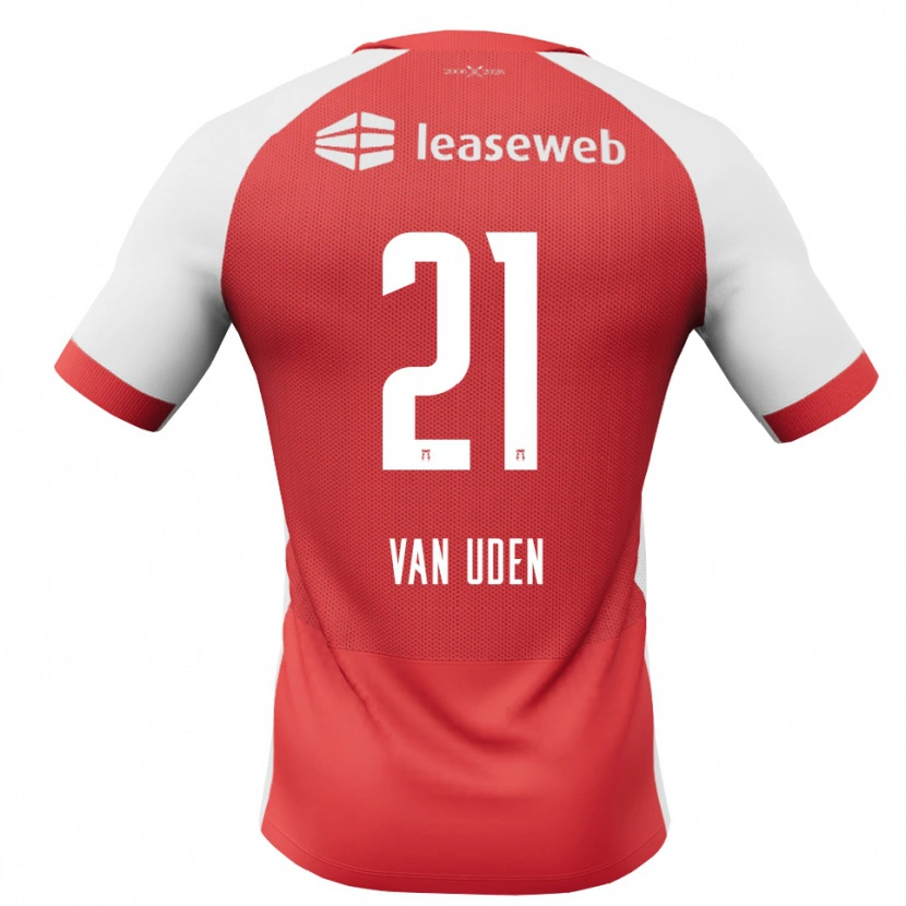 Danxen Heren Jasmijn Van Uden #21 Rood Wit Zwart Thuisshirt Thuistenue 2026/27 T-Shirt