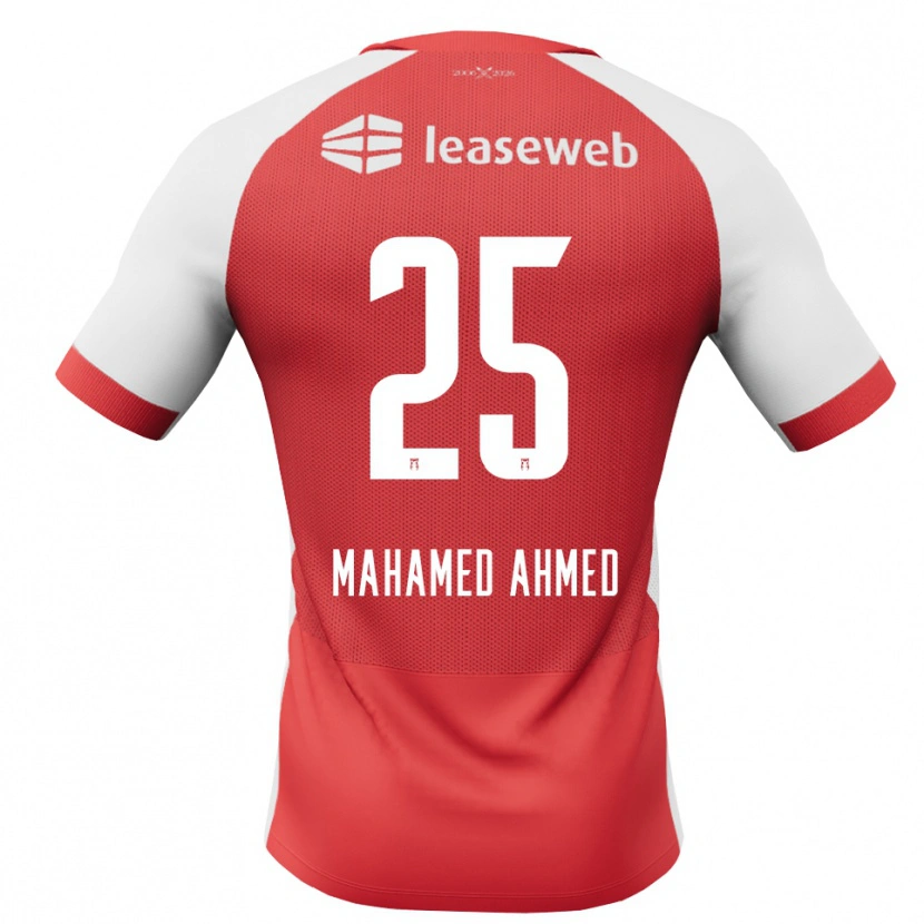 Danxen Heren Nuur Mahamed Ahmed #25 Rood Wit Zwart Thuisshirt Thuistenue 2026/27 T-Shirt