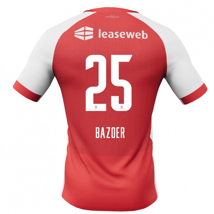 Danxen Heren Riechedly Bazoer #25 Rood Wit Zwart Thuisshirt Thuistenue 2026/27 T-Shirt