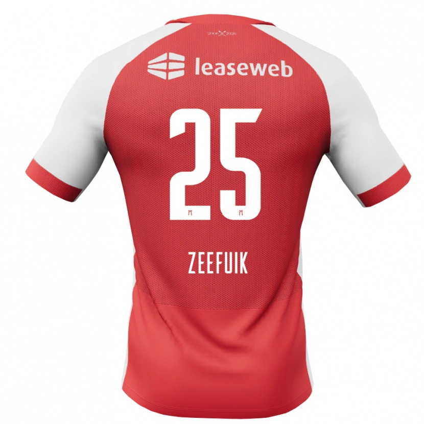 Danxen Heren Lequincio Zeefuik #25 Rood Wit Zwart Thuisshirt Thuistenue 2026/27 T-Shirt