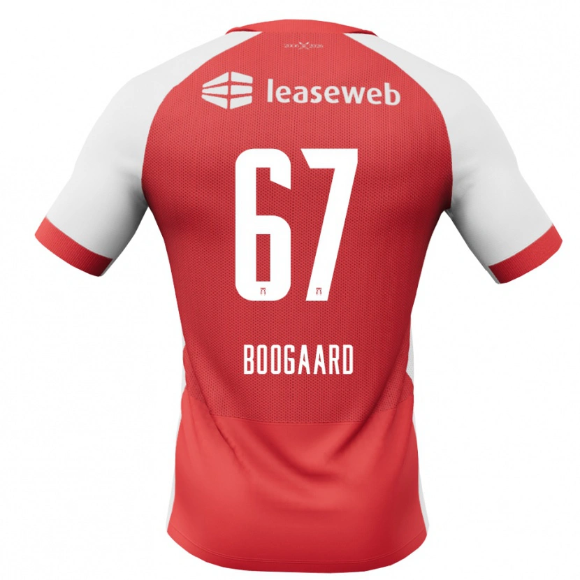 Danxen Heren Kasper Boogaard #67 Rood Wit Zwart Thuisshirt Thuistenue 2026/27 T-Shirt
