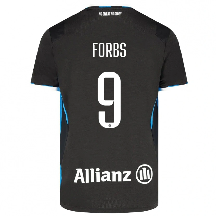 Danxen Heren Carlos Forbs #9 Zwart Rood Blauw Thuisshirt Thuistenue 2026/27 T-Shirt