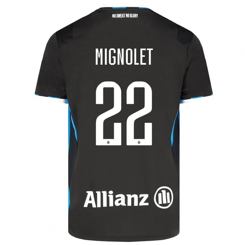 Danxen Heren Simon Mignolet #22 Zwart Rood Blauw Thuisshirt Thuistenue 2026/27 T-Shirt