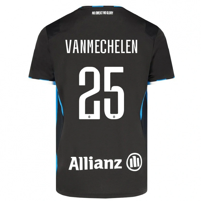 Danxen Heren Davinia Vanmechelen #25 Zwart Rood Blauw Thuisshirt Thuistenue 2026/27 T-Shirt