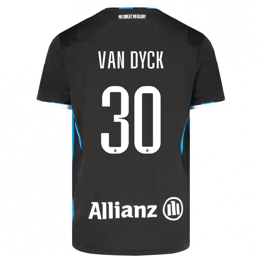 Danxen Heren Nell Van Dyck #30 Zwart Rood Blauw Thuisshirt Thuistenue 2026/27 T-Shirt