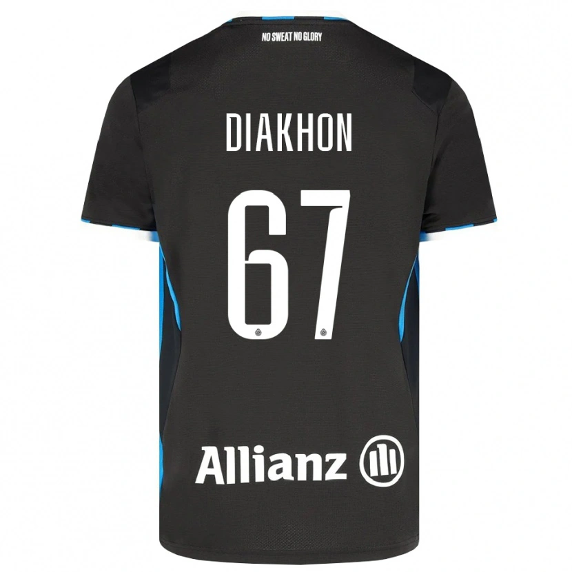 Danxen Heren Mamadou Diakhon #67 Zwart Rood Blauw Thuisshirt Thuistenue 2026/27 T-Shirt