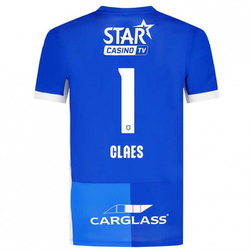 Danxen Heren Mirthe Claes #1 Mediumblauw Koninklijkblauw Wit Thuisshirt Thuistenue 2026/27 T-Shirt