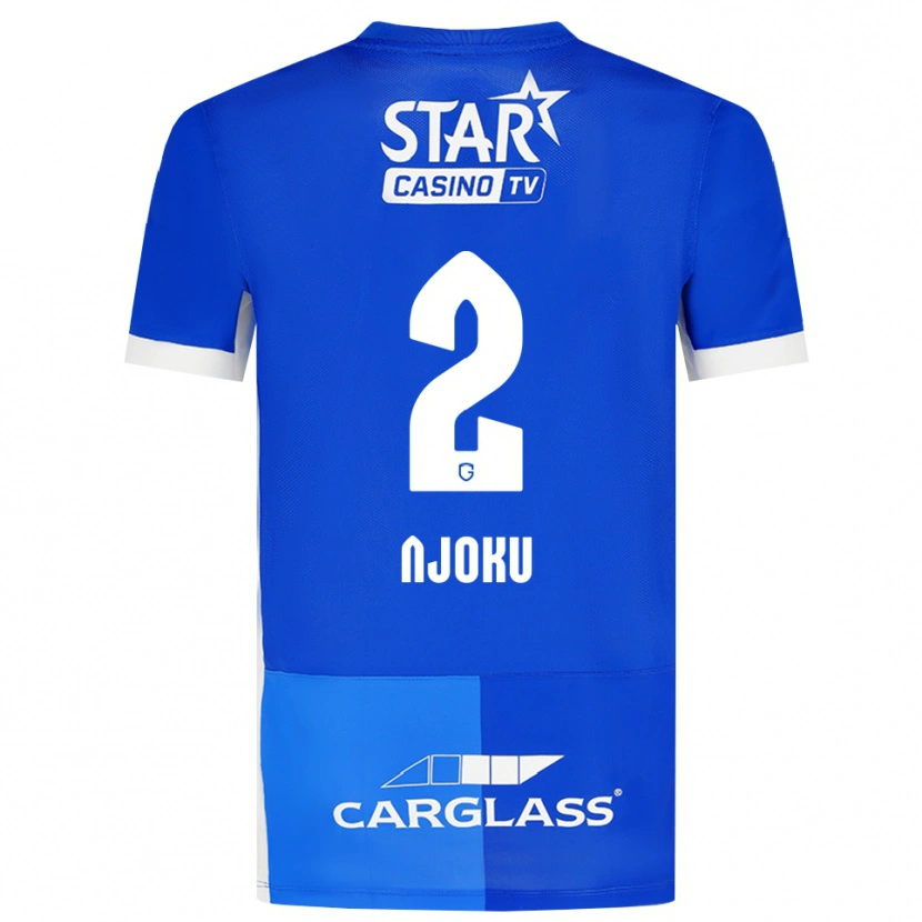 Danxen Heren Junior Njoku #2 Mediumblauw Koninklijkblauw Wit Thuisshirt Thuistenue 2026/27 T-Shirt