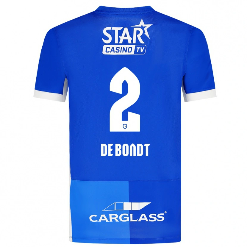 Danxen Heren Marith De Bondt #2 Mediumblauw Koninklijkblauw Wit Thuisshirt Thuistenue 2026/27 T-Shirt