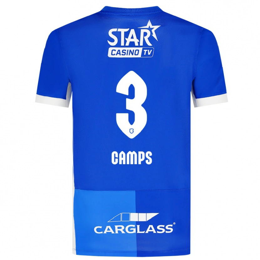 Danxen Heren Romy Camps #3 Mediumblauw Koninklijkblauw Wit Thuisshirt Thuistenue 2026/27 T-Shirt