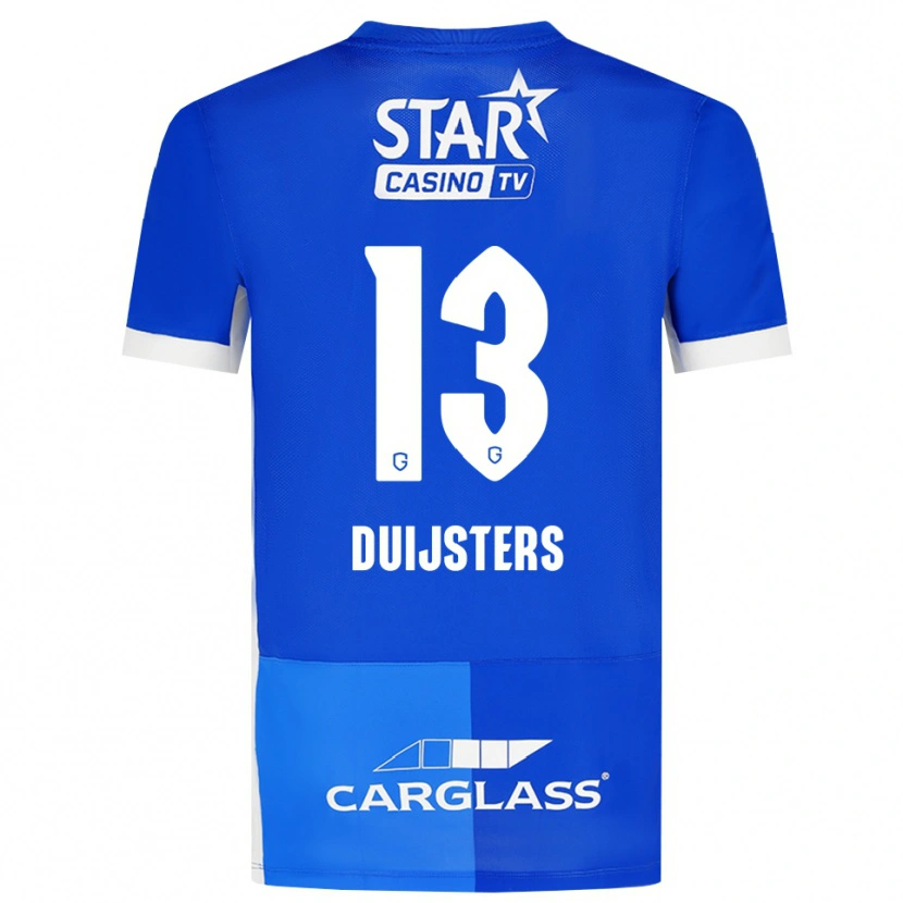 Danxen Heren Gwen Duijsters #13 Mediumblauw Koninklijkblauw Wit Thuisshirt Thuistenue 2026/27 T-Shirt